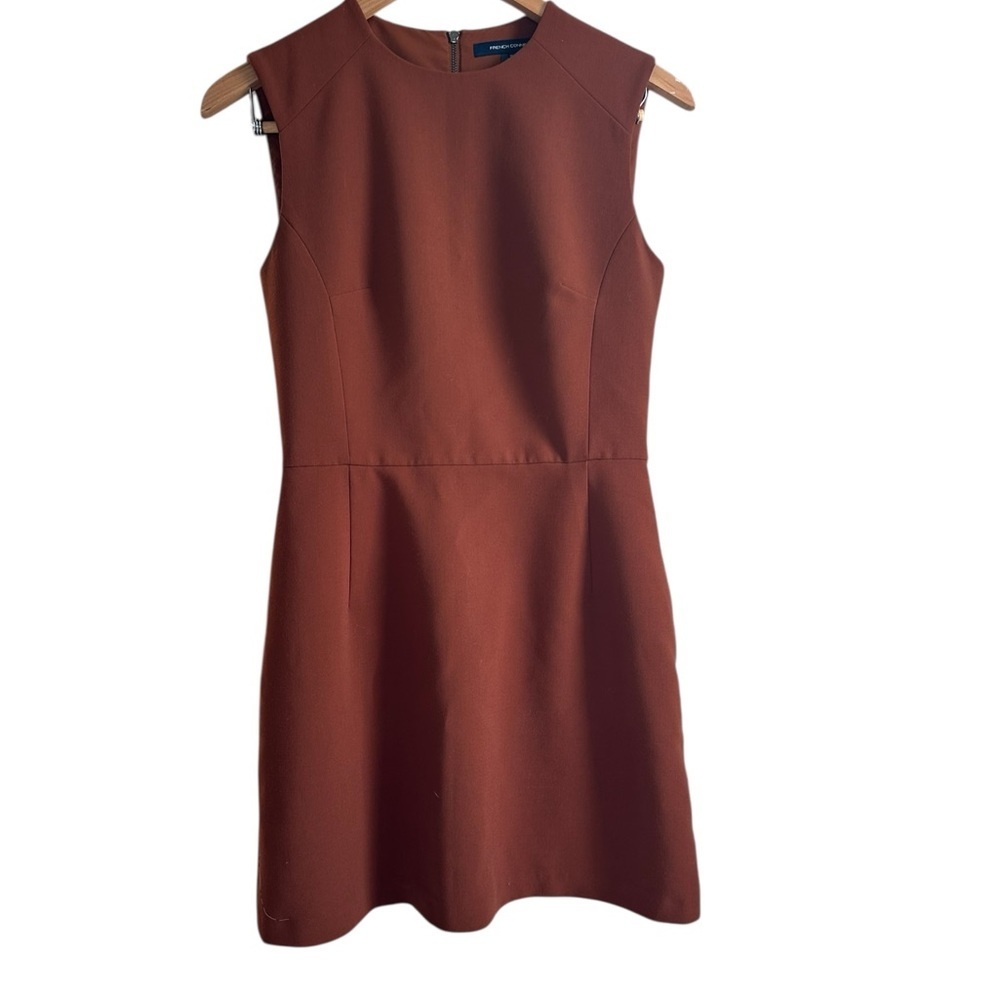 French Connection Rust Sleeveless Mini Dress